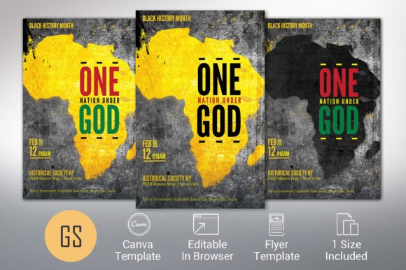 Download One Nation Black History Month Flyer - History Collection