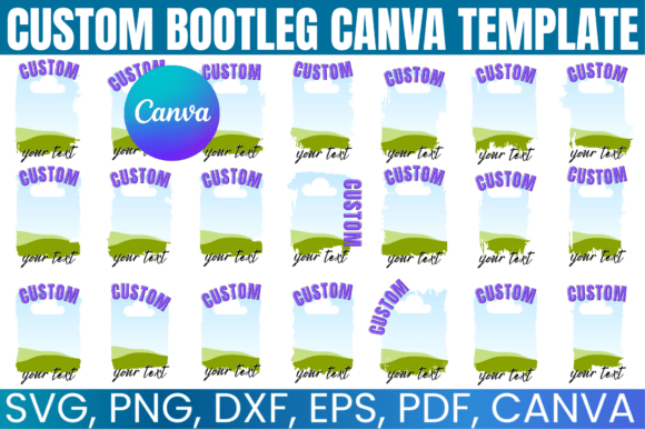 Download Bootleg Canva Editable Template Bundle - Canva editable Collection