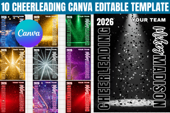 Download 10 Cheerleading Canva Editable Template - Canva editable Collection